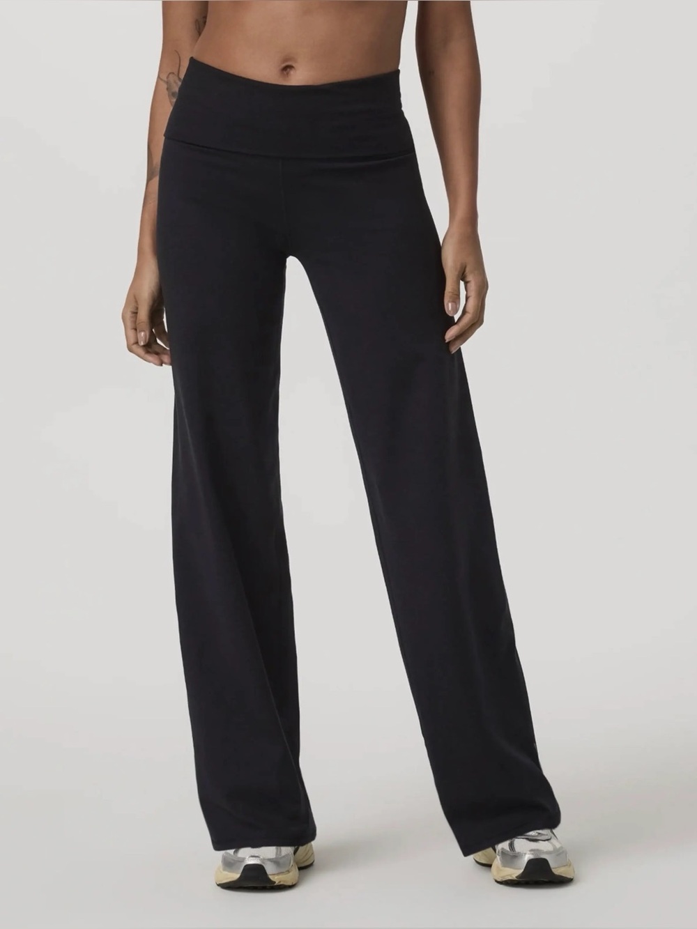 VUORI Granite Foldover Straight Leg BLACK HEATHER SIZE MEDIUM NWT